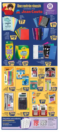 Un aperçu du dépliant Encart Scolaire du magasin Jean Coutu est valide à partir 21 août 2025