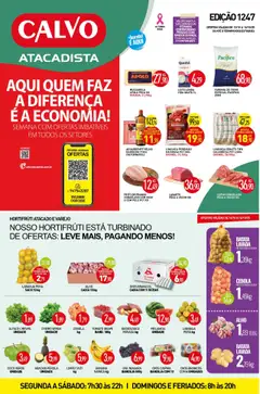 Pré-Visualização do folheto "Ofertas da semana" da loja Calvo Atacadista válido a partir de 12/10/2025