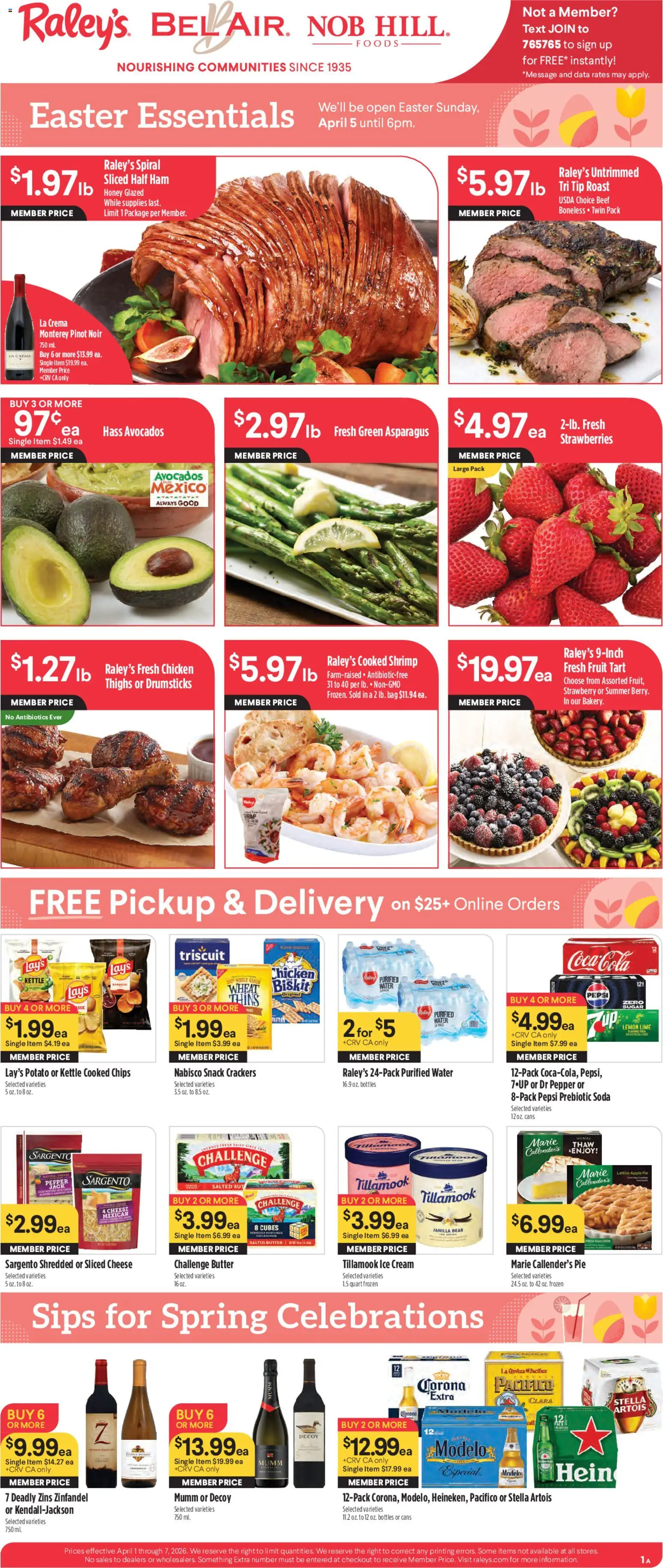 Ad Preview of Raley's Raley's Weekly Ad from 04/01/2026