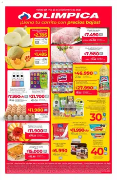  Vista previa del prospecto Precios bajos del almacen Olímpica válida del 17/09/2025 al 23/09/2025