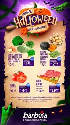 Pré-Visualização do folheto "Ofertas Atacarejão" da loja Barbosa Supermercados válido a partir de 29/10/2025