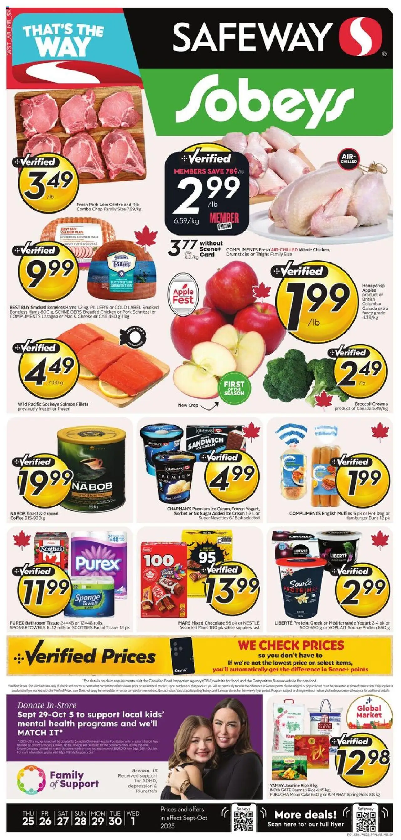 Safeway flyer valid from Sep 25, 2025 - page number 1
