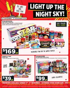 Preview of catalogue Light Up The Night Sky from shop Crackerjack valid 2 Nov 2025