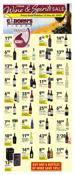 Ad Preview of Coborn's Wine & Spirits Sale from 10/12/2025