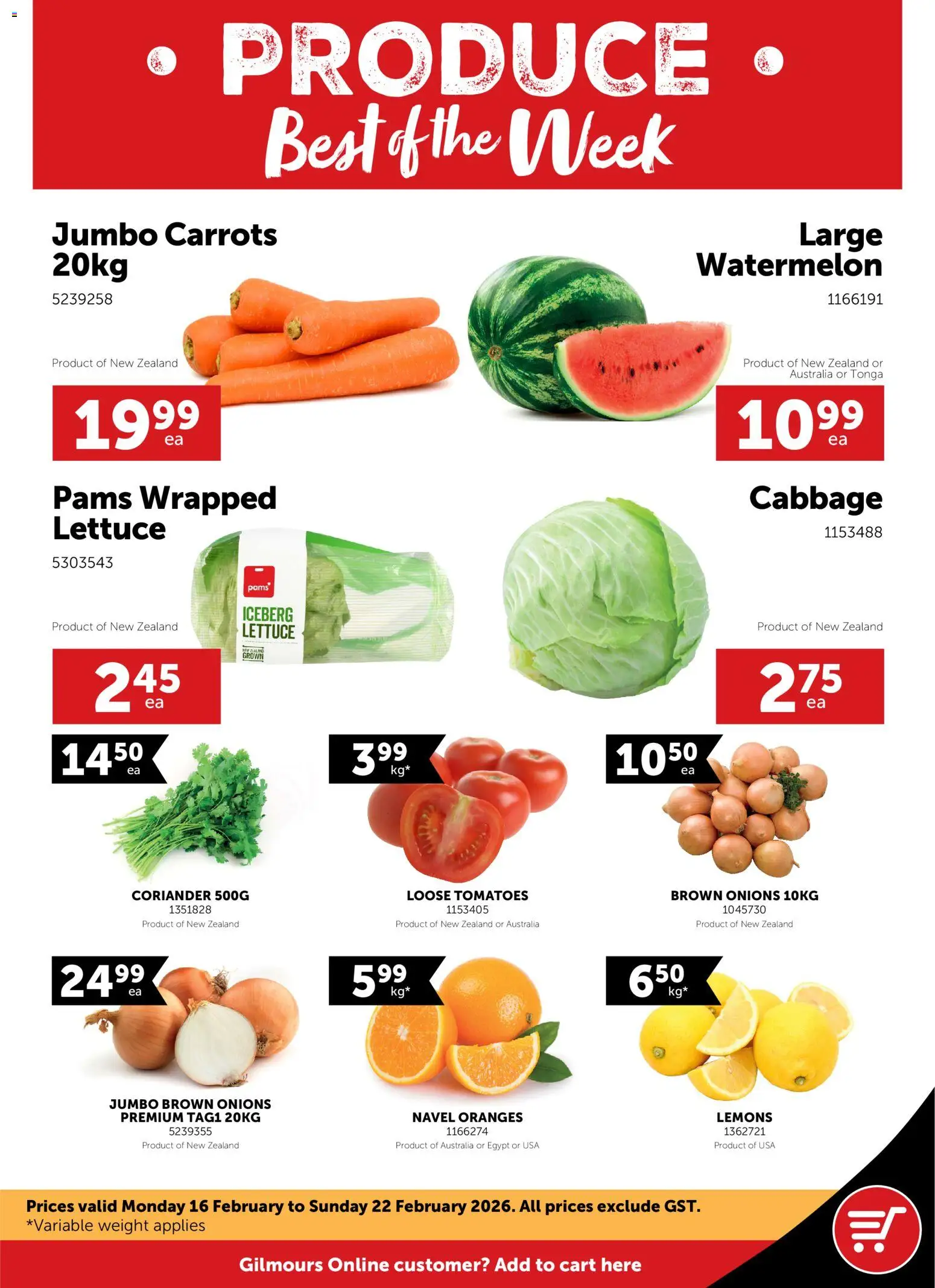 Preview of catalogue Catalogue from shop Gilmours valid 16 Feb 2026