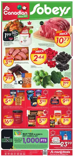 Un aperçu du dépliant Weekly flyer / circulaire du magasin Sobeys est valide à partir 18 déc. 2025