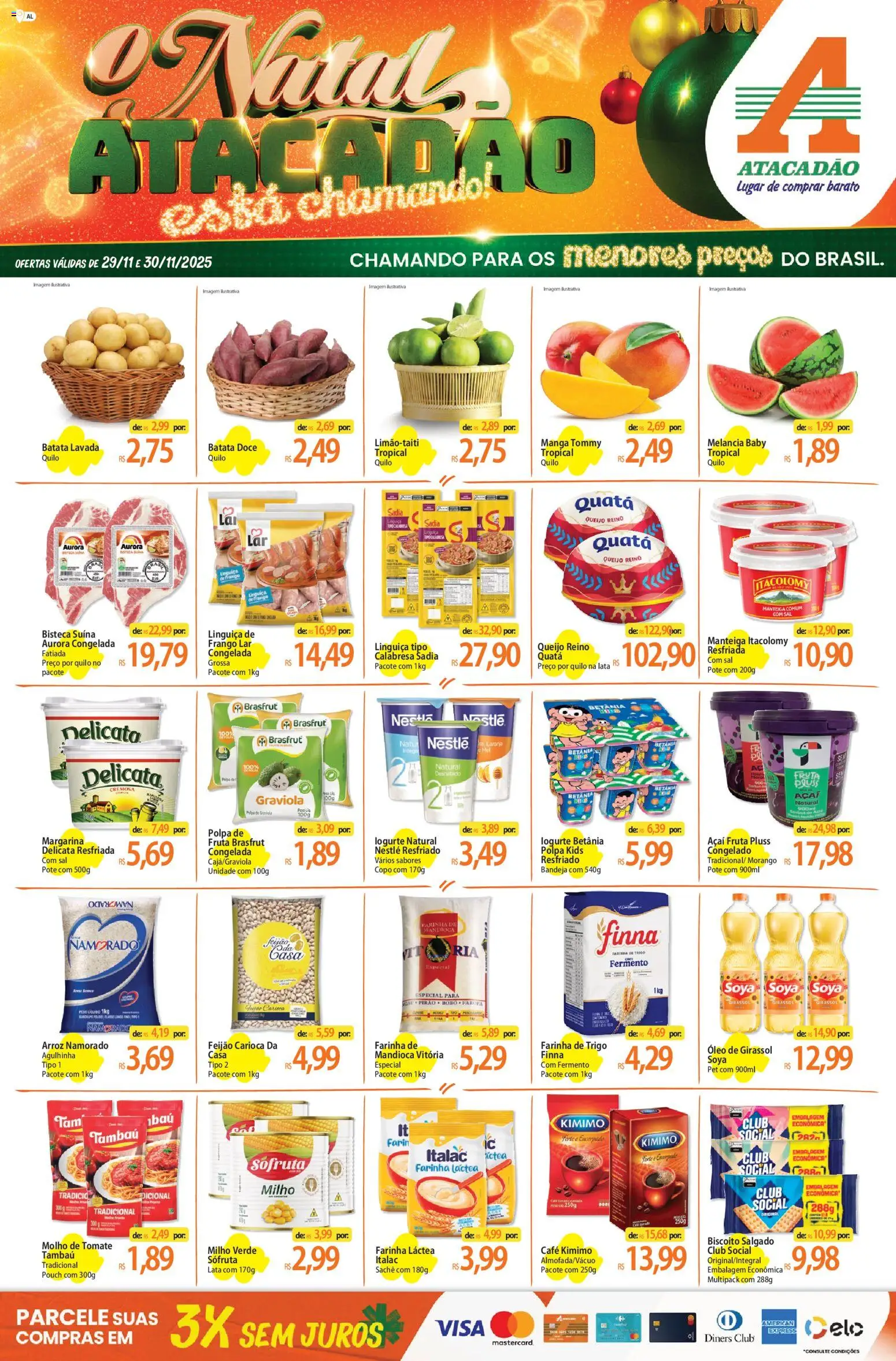 Pré-Visualização do folheto "Ofertas - AL" da loja Atacadão válido a partir de 29/11/2025