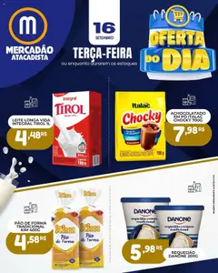 Pré-Visualização do folheto "Ofertas do Dia" da loja Mercadão Atacadista válido a partir de 16/09/2025
