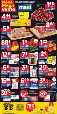 Preview of leaflet Weekly flyer / circulaire from shop Maxi is valid from Jul 10, 2025