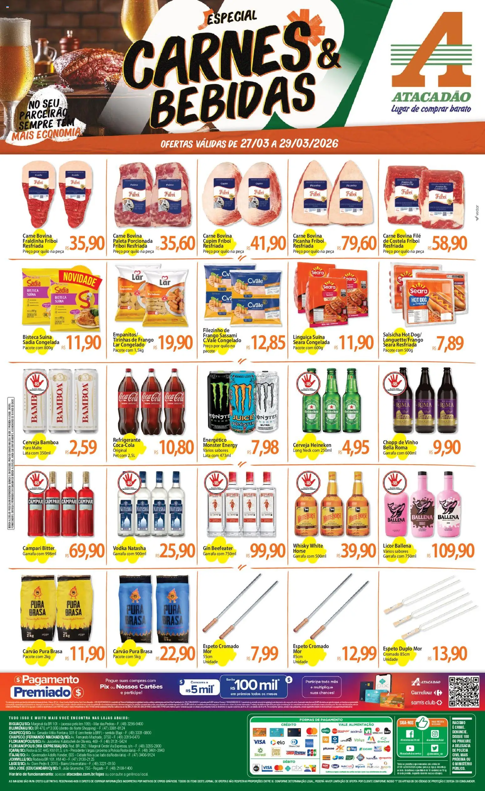 Pré-Visualização do folheto "Atacadão ofertas - SC" da loja Atacadão válido a partir de 27/03/2026