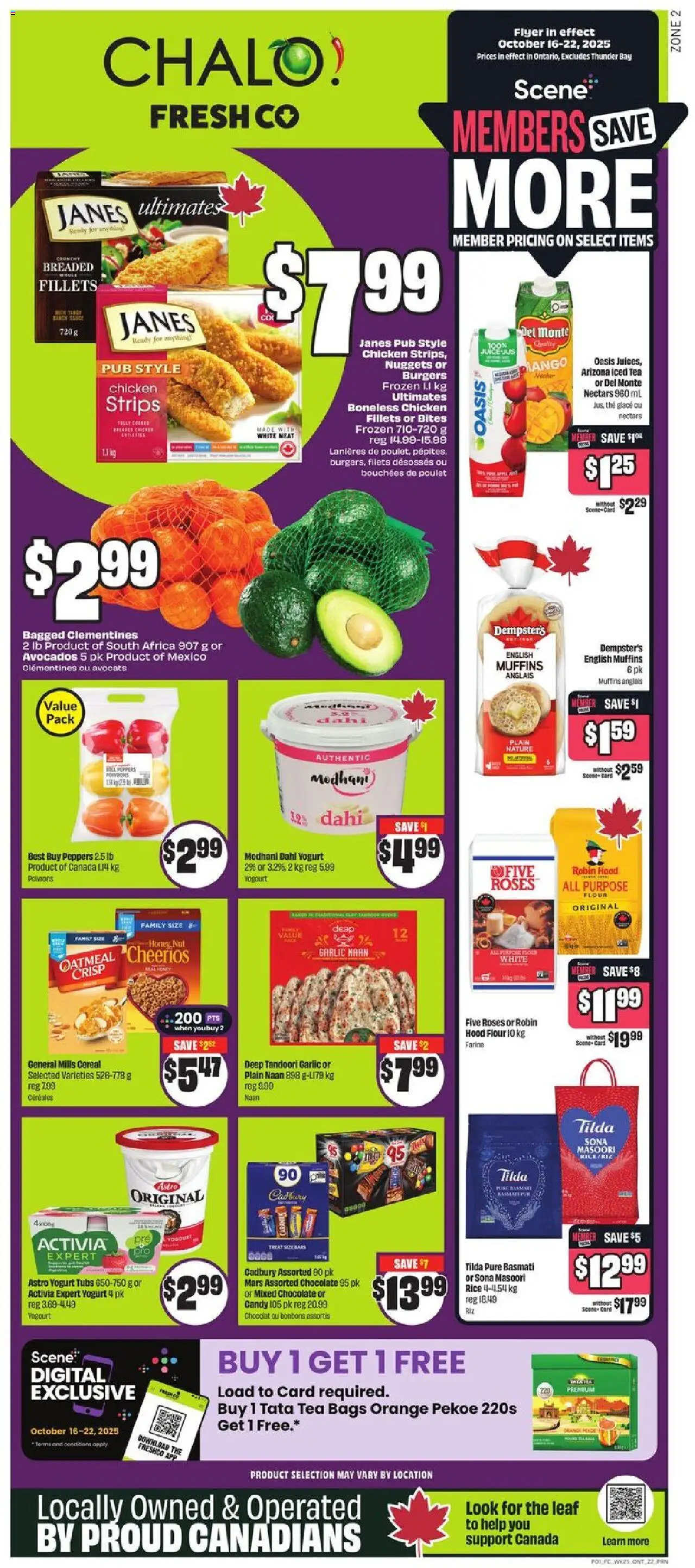 FreshCo flyer valid from Oct 16, 2025 - page number 1