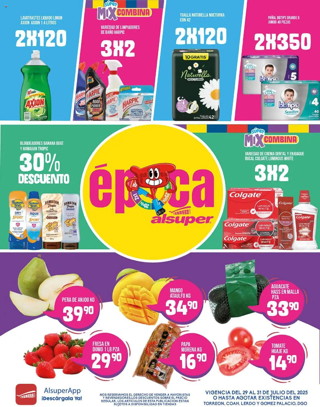 Folleto - Laguna Alsuper y sus promociones válidas desde el 29/07/2025 - Número de página 1