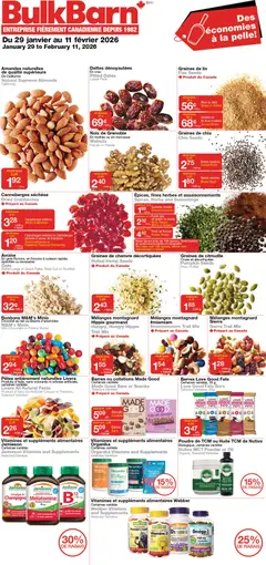 Preview of leaflet Weekly flyer / circulaire from shop Bulk Barn is valid from Jan 29, 2026