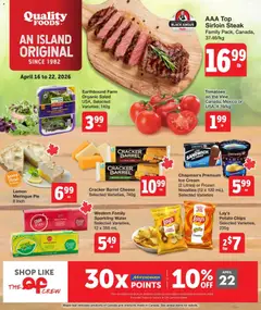 Preview of leaflet Quality Foods weekly flyer / circulaire from shop Quality Foods is valid from Apr 16, 2026