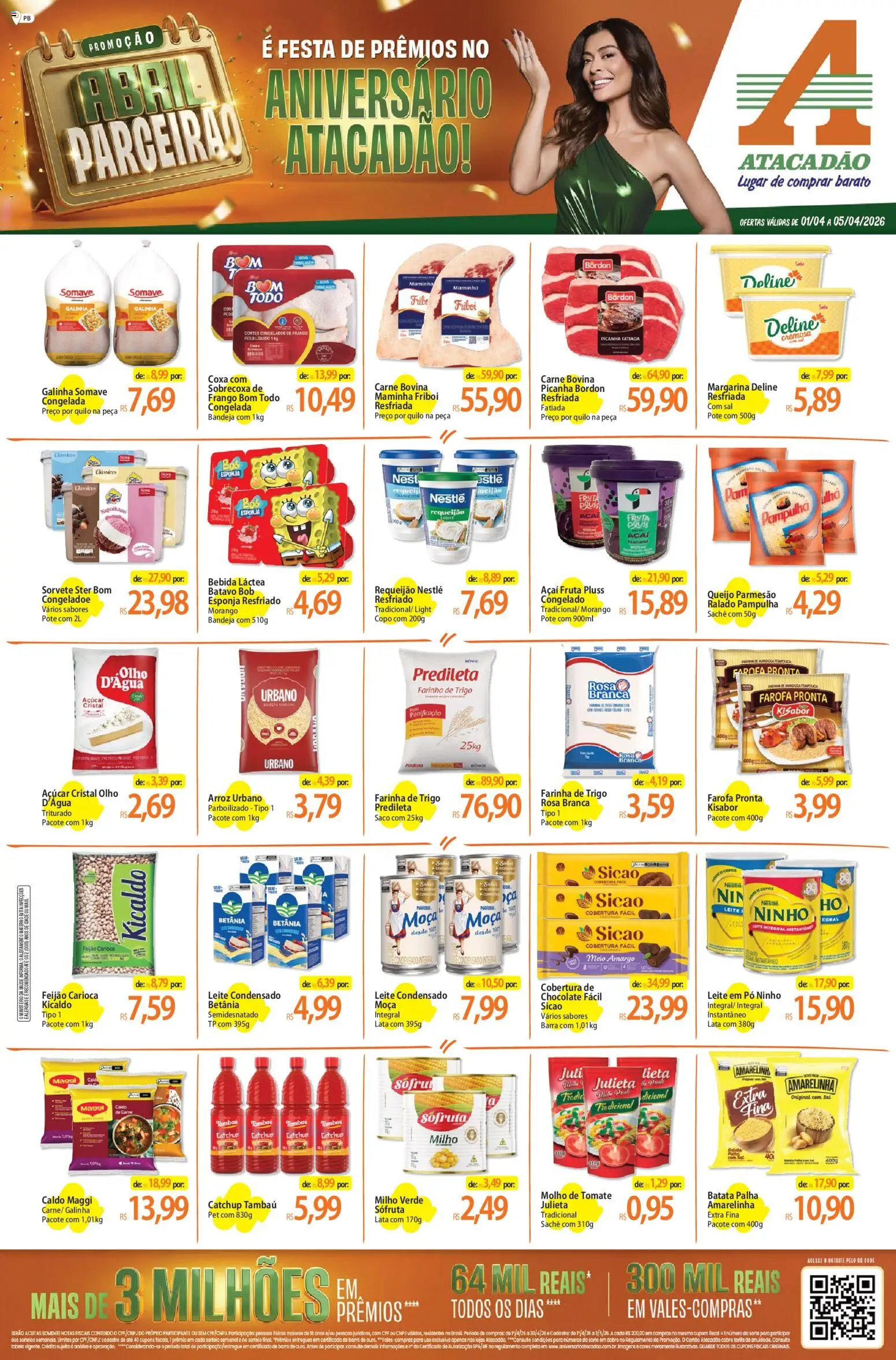 Pré-Visualização do folheto "Atacadão ofertas - PB" da loja Atacadão válido a partir de 01/04/2026