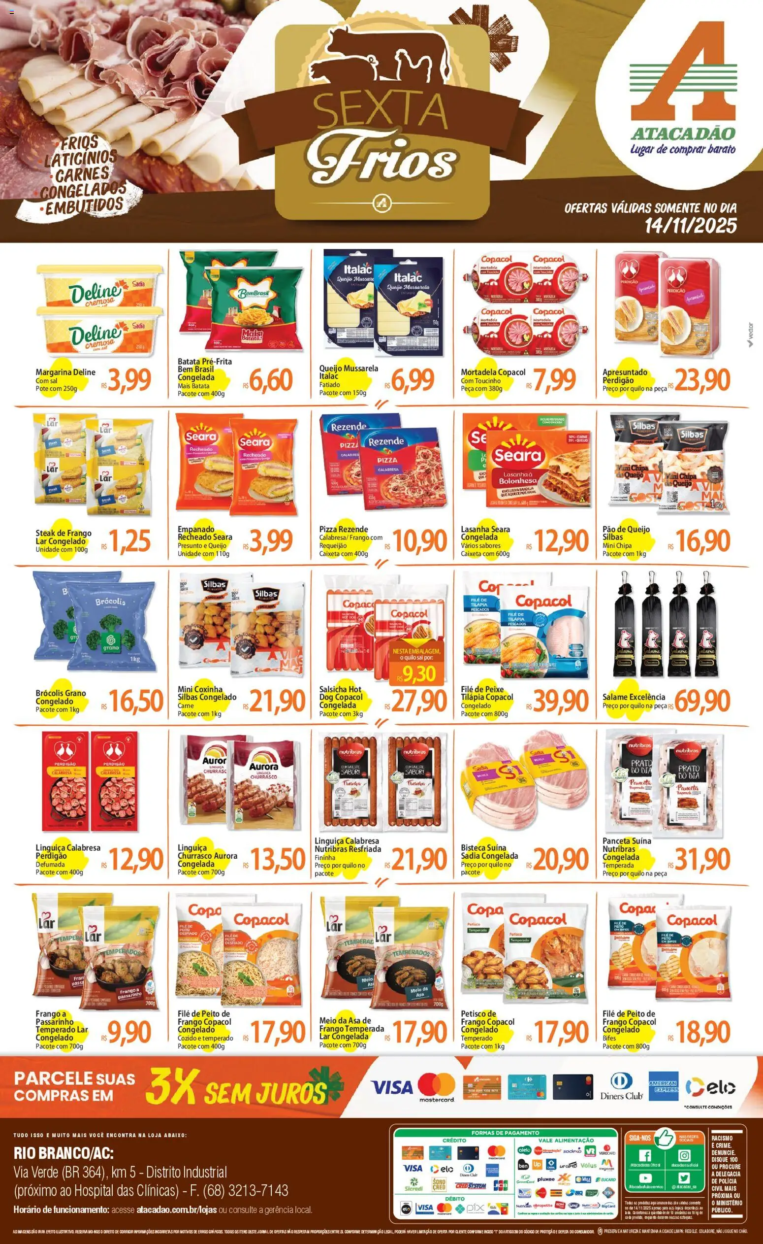Pré-Visualização do folheto "Ofertas - AC" da loja Atacadão válido a partir de 14/11/2025