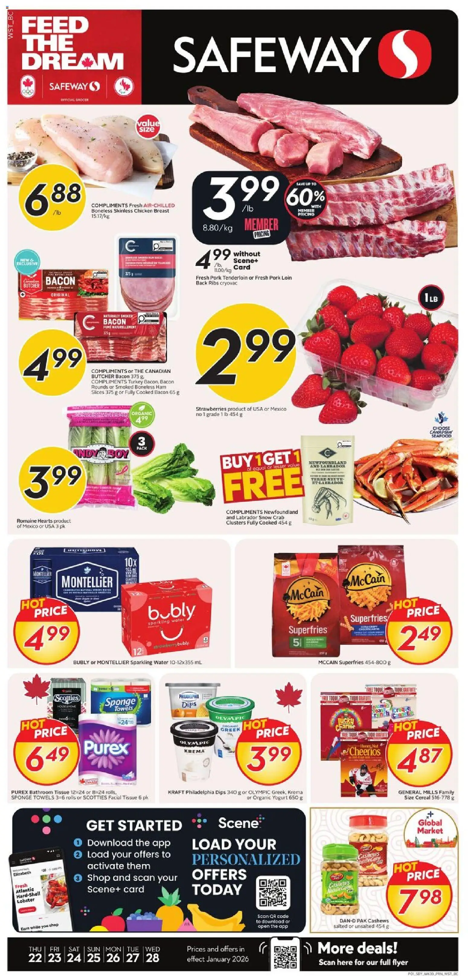 Preview of leaflet Weekly Flyer - BC from shop Safeway is valid from Jan 22, 2026