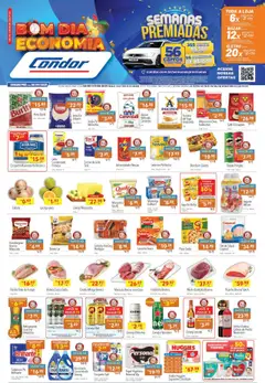 Pré-Visualização do folheto "Ofertas Bom Dia Economia" da loja Supermercados Condor válido a partir de 06/08/2025