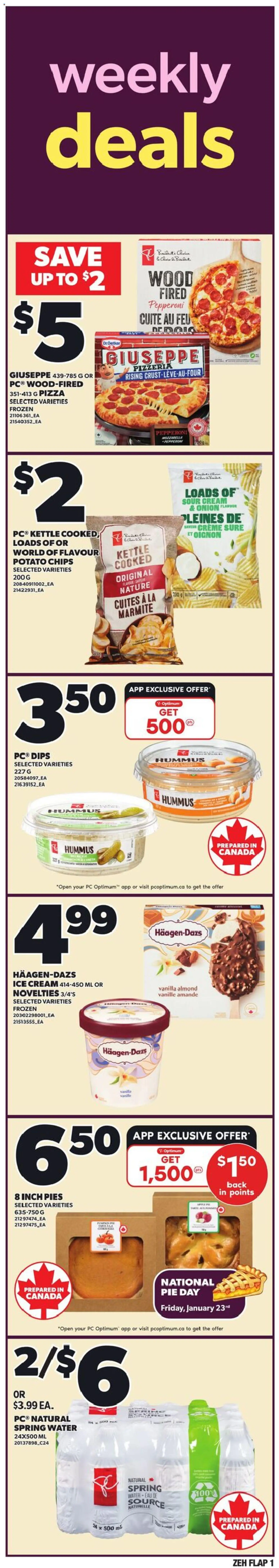 Preview of leaflet Weekly flyer / circulaire from shop Zehrs is valid from Jan 22, 2026