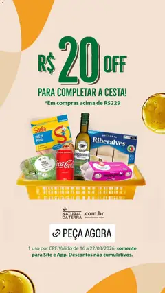Pré-Visualização do folheto "Natural da Terra - Ofertas da semana" da loja Natural da Terra válido a partir de 16/03/2026