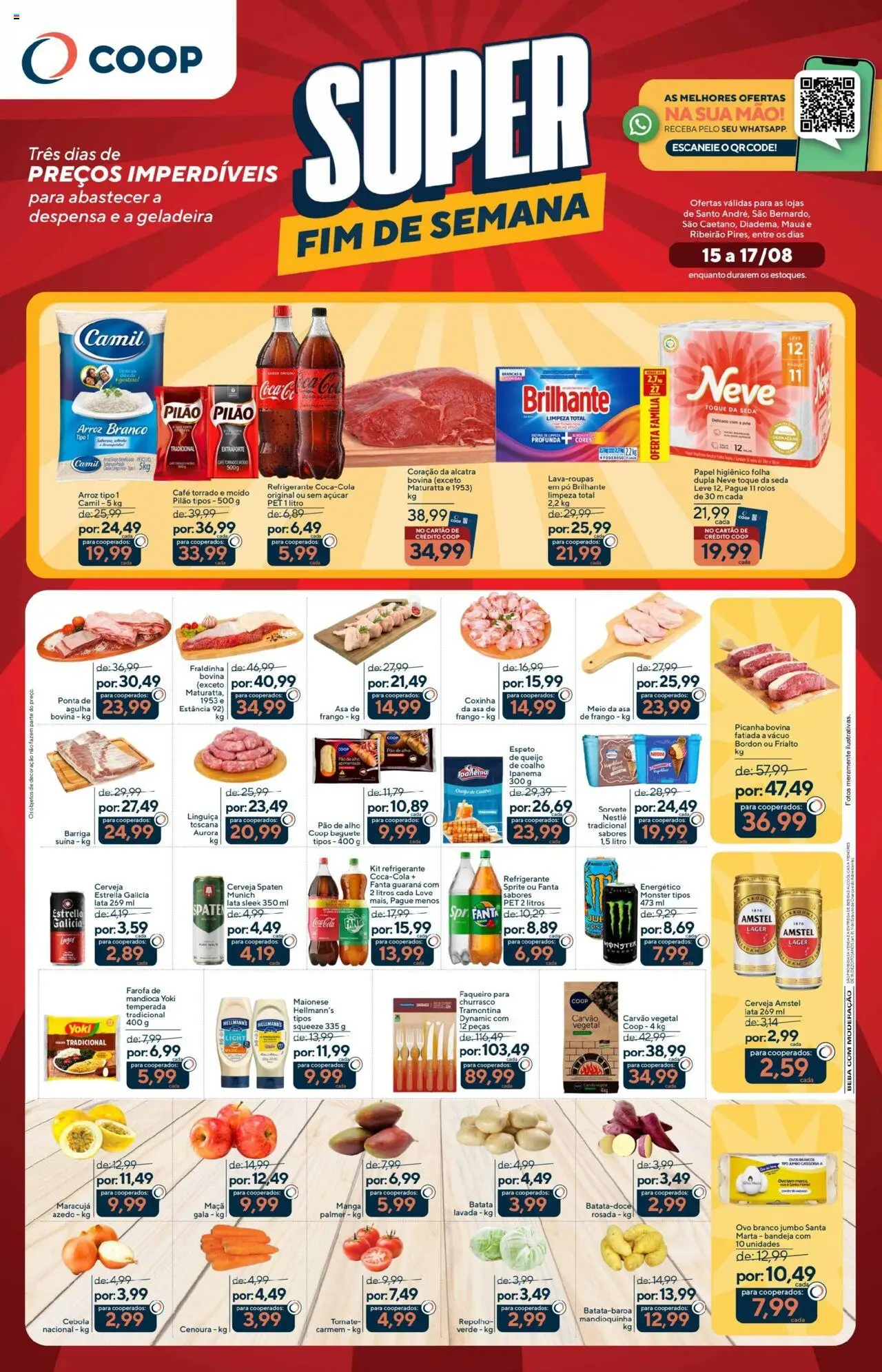Coop folheto "Ofertas Fim de Semana" válido a partir de 15/08/2025 - número de página 1