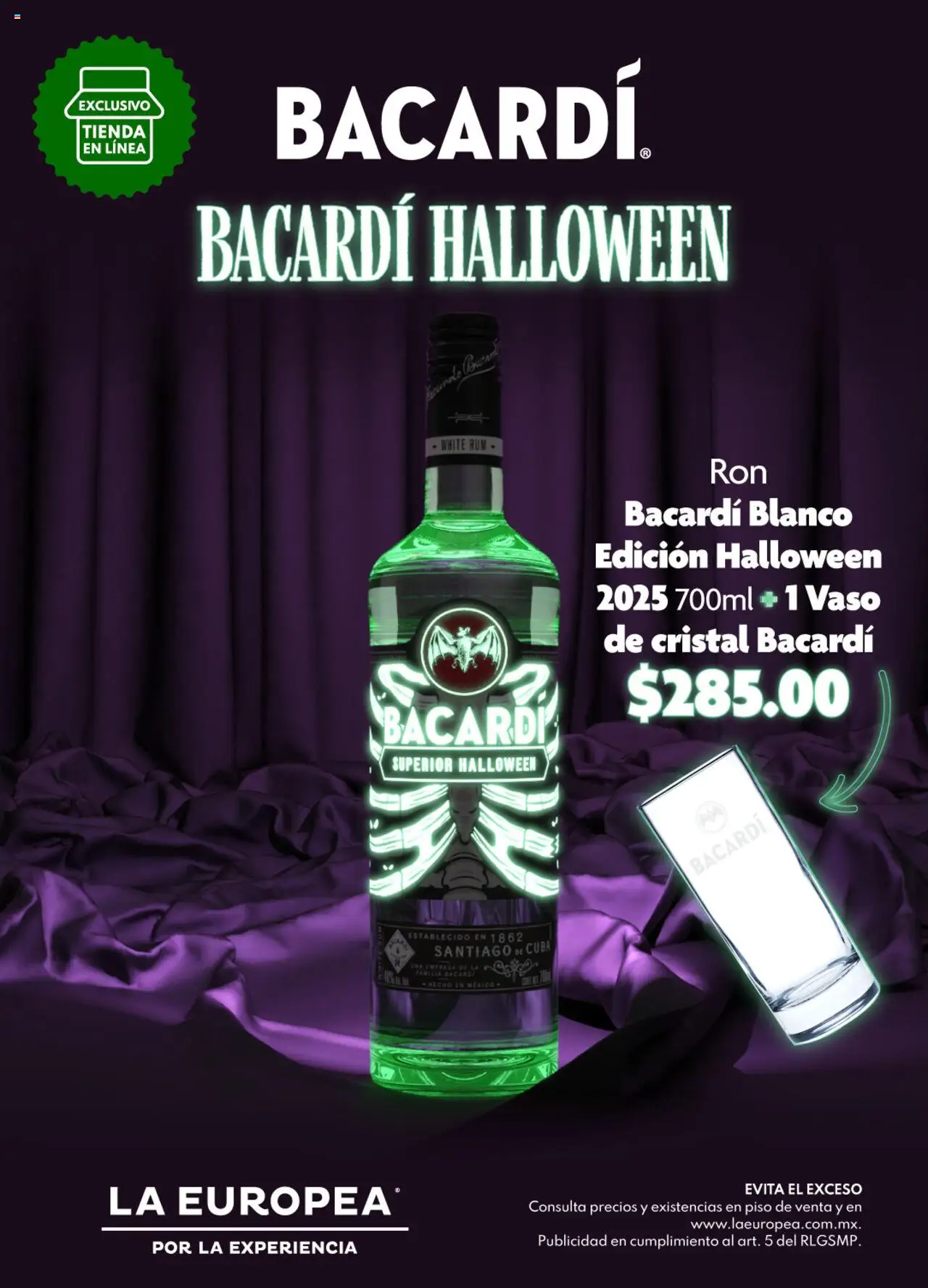 Vista previa las ofertas de la tienda La Europea - Catálogo Bacardí Halloween desde el 15/10/2025 - Bacardi
