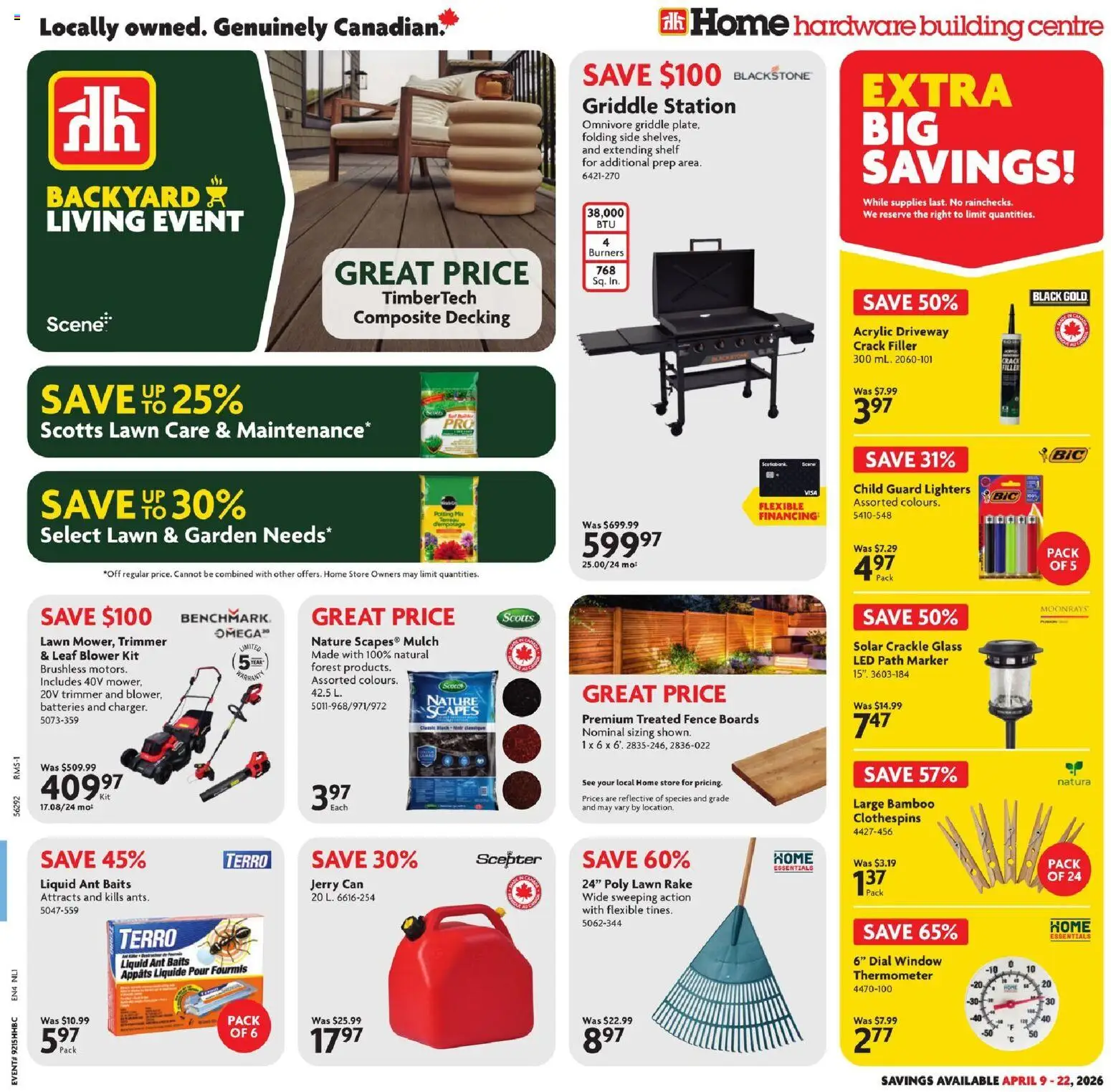 Preview of leaflet Home Hardware weekly flyer / circulaire from shop Home Hardware is valid from Apr 09, 2026