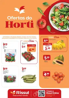 Pré-Visualização do folheto "Ofertas Quarta do Horti" da loja Rissul válido a partir de 22/10/2025