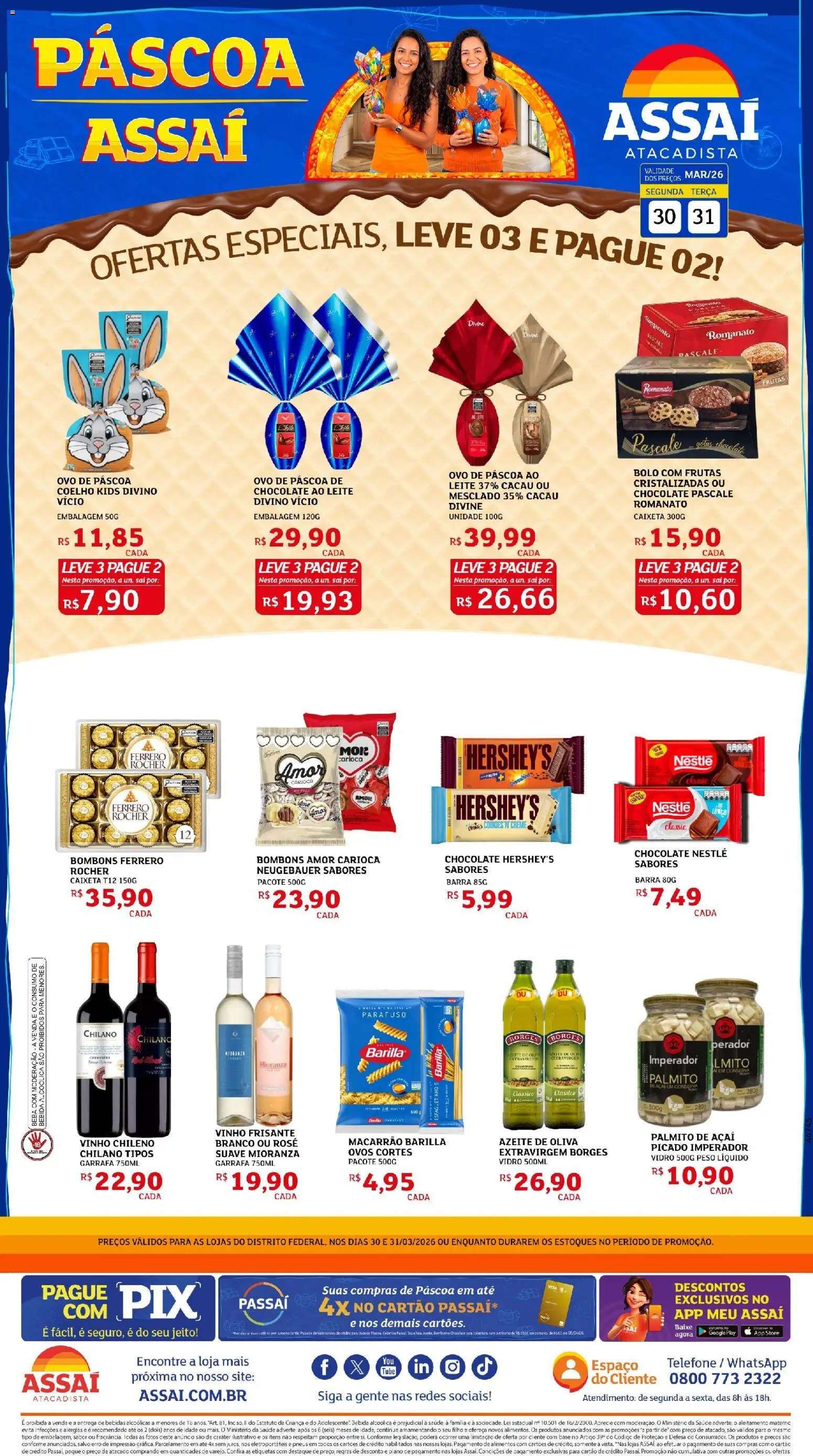 Pré-Visualização do folheto "Assaí Atacadista ofertas - DF" da loja Assaí Atacadista válido a partir de 30/03/2026