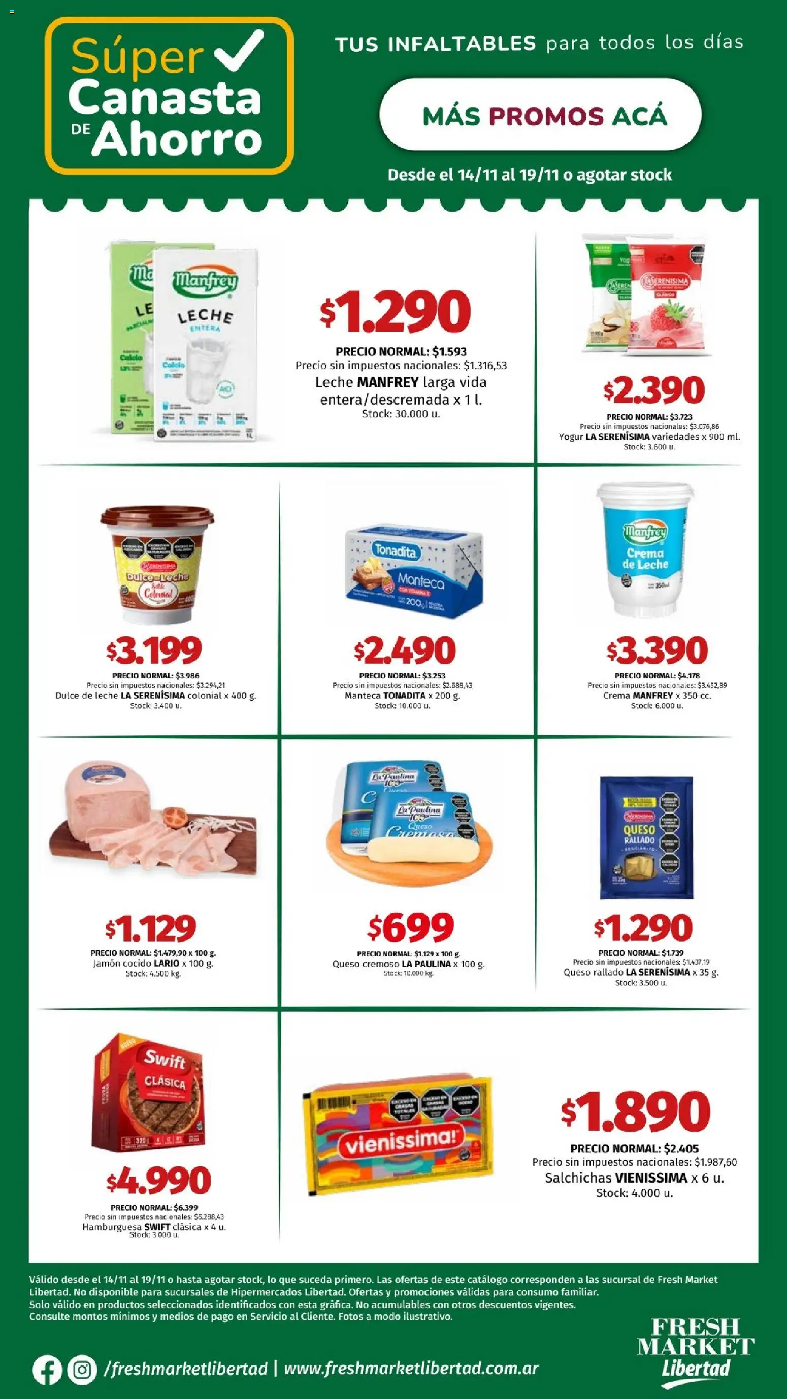 Vista previa del folleto de la tienda Hipermercado Libertad válido desde el 14/11/2025 