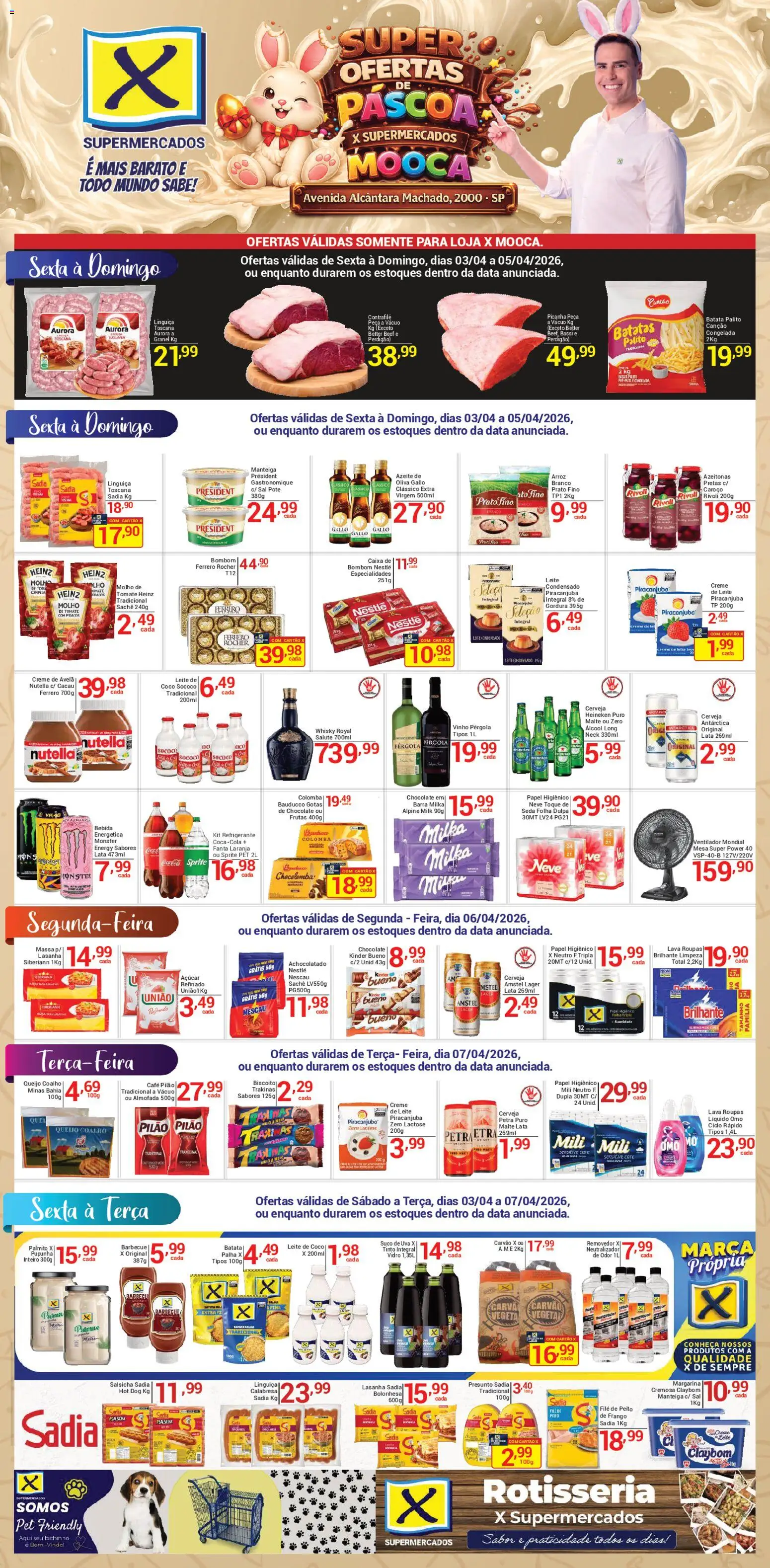 Pré-Visualização do folheto "X Supermercados - Ofertas da semana" da loja X Supermercados válido a partir de 03/04/2026