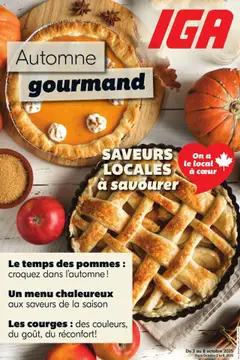 Un aperçu du dépliant Brochure thématique du magasin IGA est valide à partir 2 oct. 2025