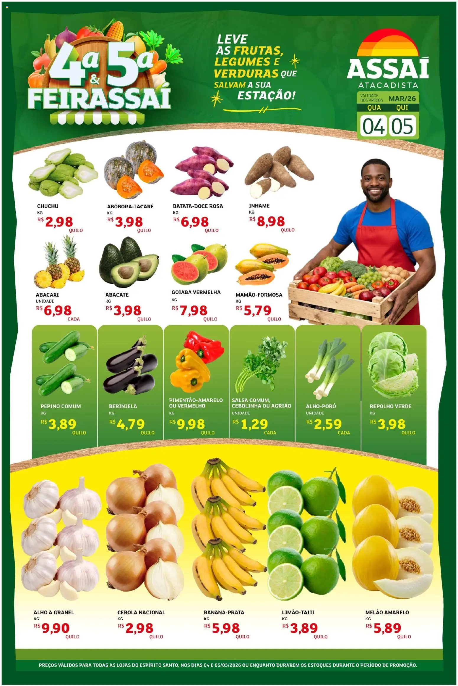 Pré-Visualização do folheto "Assaí Atacadista ofertas - ES" da loja Assaí Atacadista válido a partir de 04/03/2026