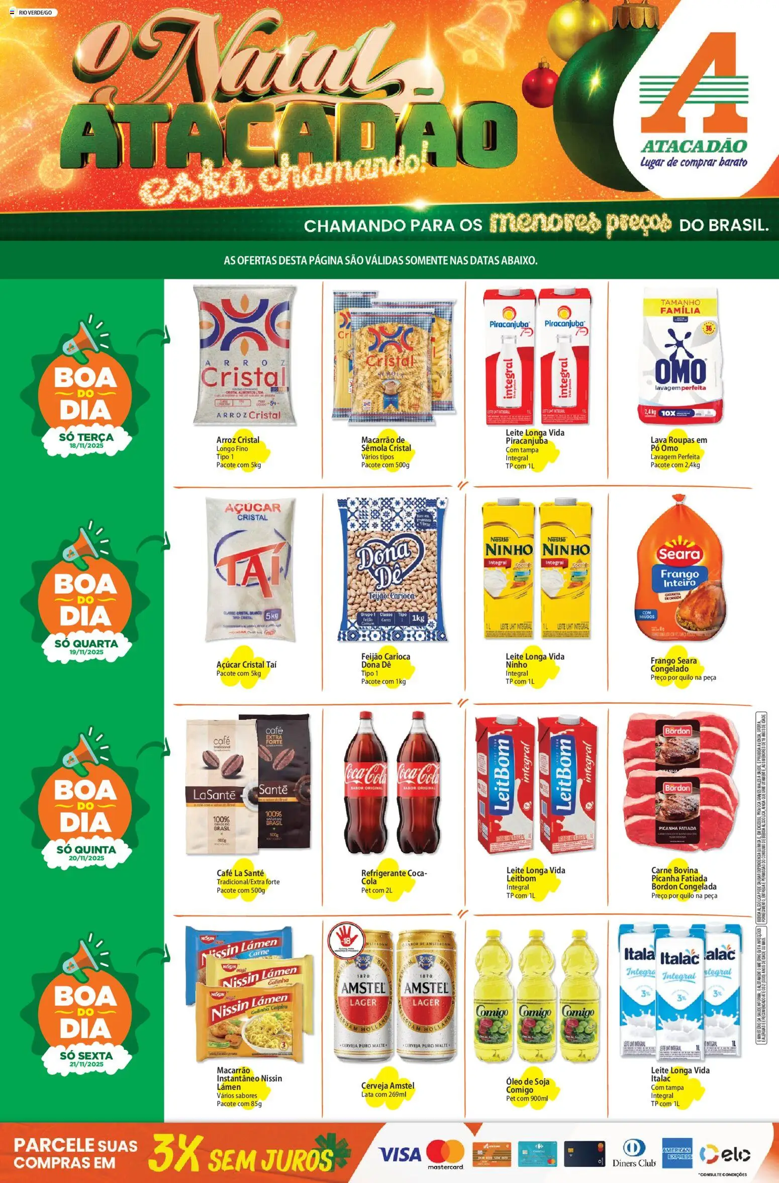 Pré-Visualização do folheto "Ofertas - GO" da loja Atacadão válido a partir de 18/11/2025