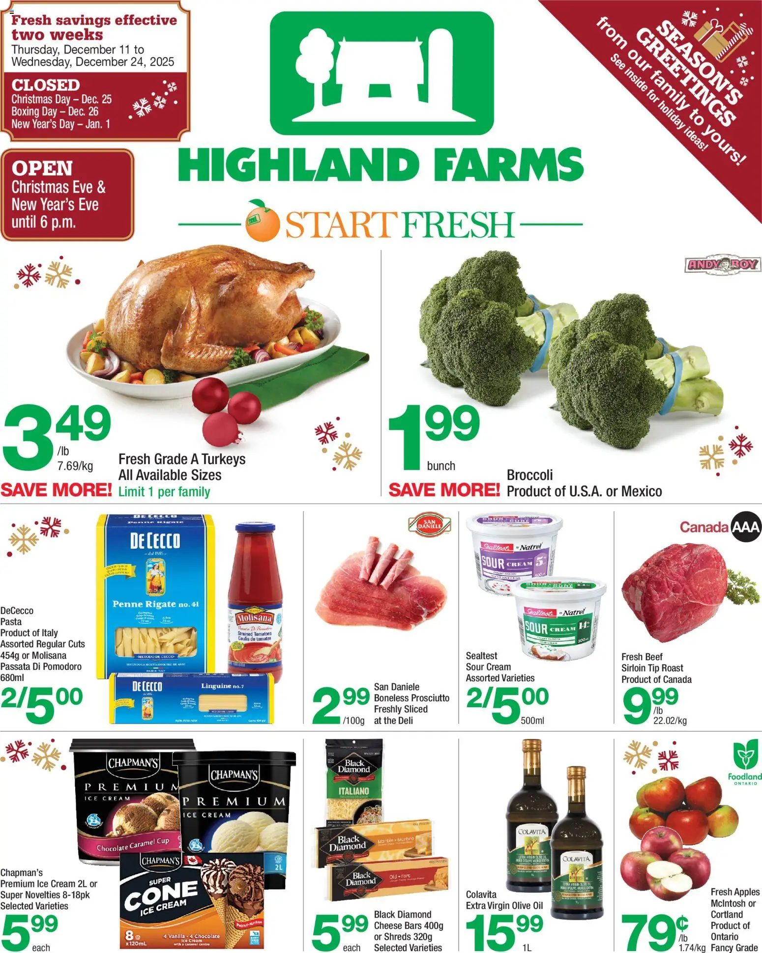Preview of leaflet Weekly flyer / circulaire from shop Highland Farms is valid from Dec 11, 2025