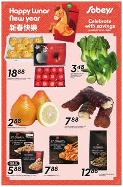 Un aperçu du dépliant Seasonal flyer - ON du magasin Sobeys est valide à partir 15 janv. 2026