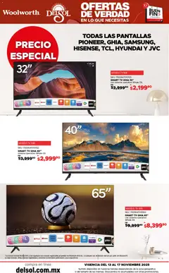 Vista previa las ofertas de la tienda Del Sol y Woolworth - Buen Fin desde el 13/11/2025 | Página: 14