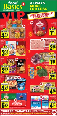 Un aperçu du dépliant Weekly flyer / circulaire du magasin Food Basics est valide à partir 21 août 2025