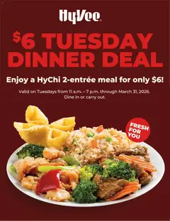 Ad Preview of HyVee HyVee Tuesday Dinner Deal from 03/03/2026