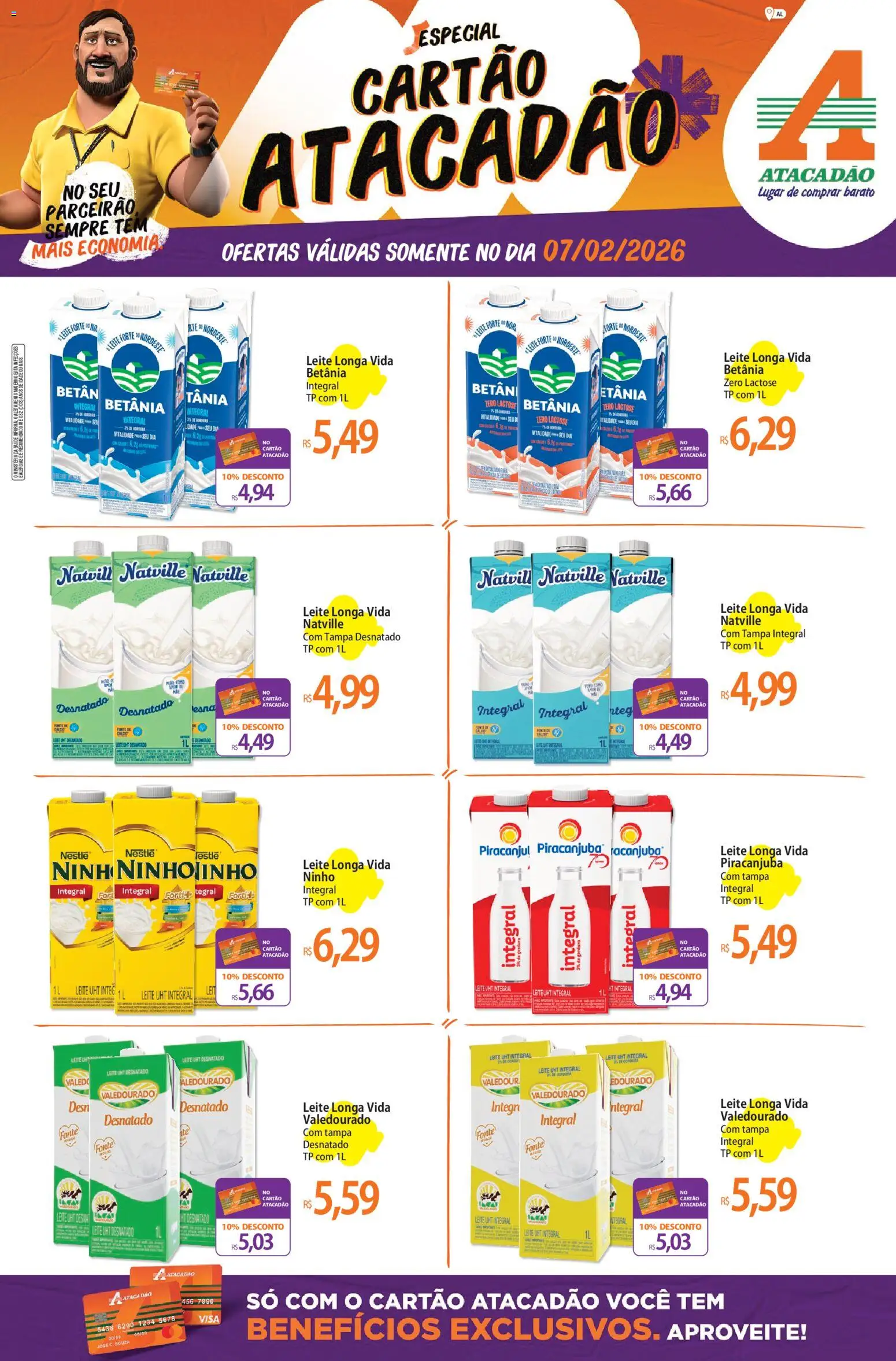 Pré-Visualização do folheto "Ofertas - AL" da loja Atacadão válido a partir de 07/02/2026