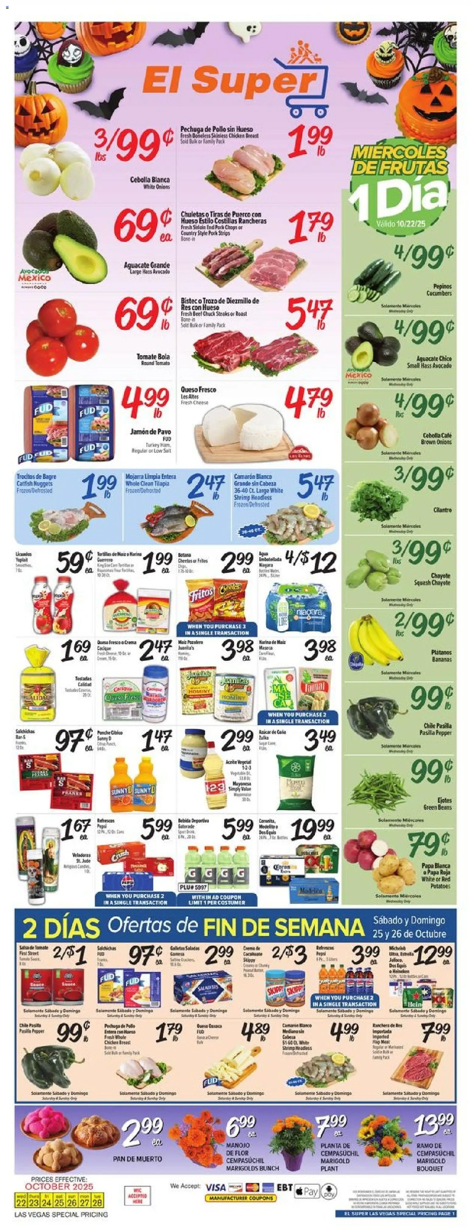 El Super Weekly Ad - NV from 10/22/2025 - Flyer - Page number 1