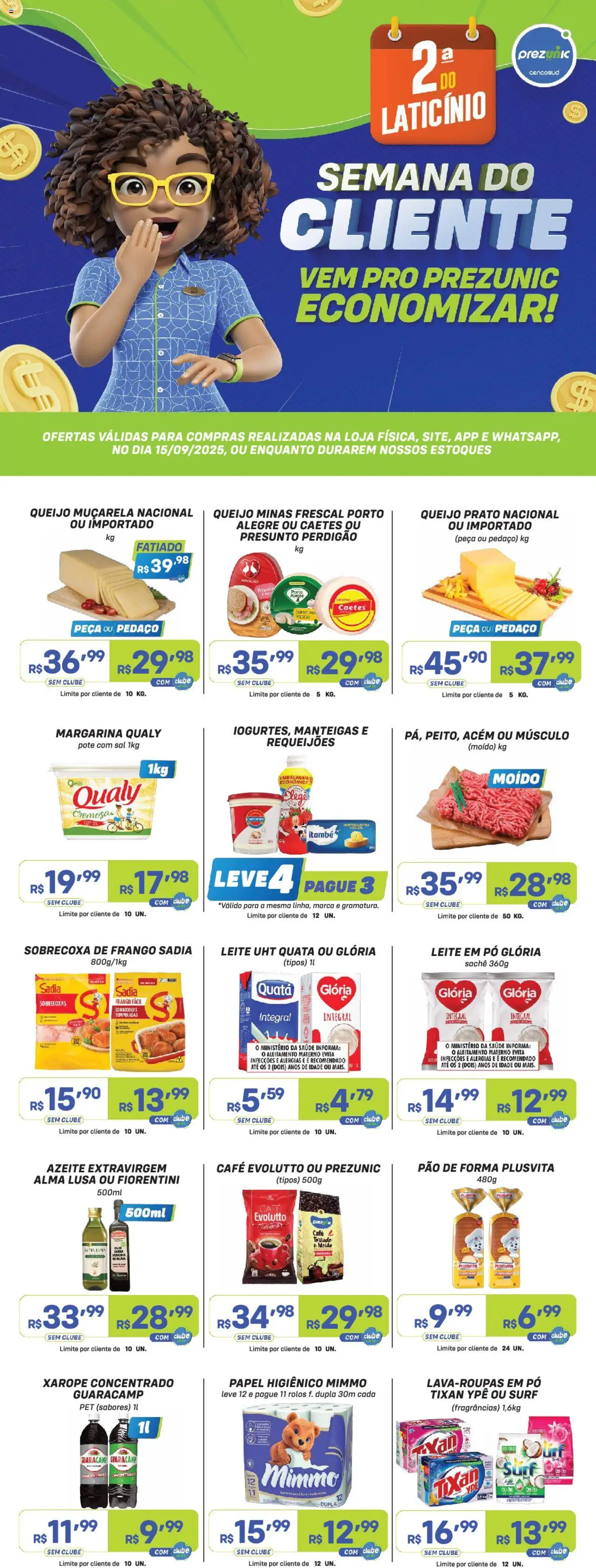 Prezunic folheto "Encarte" válido a partir de 15/09/2025 - número de página 1