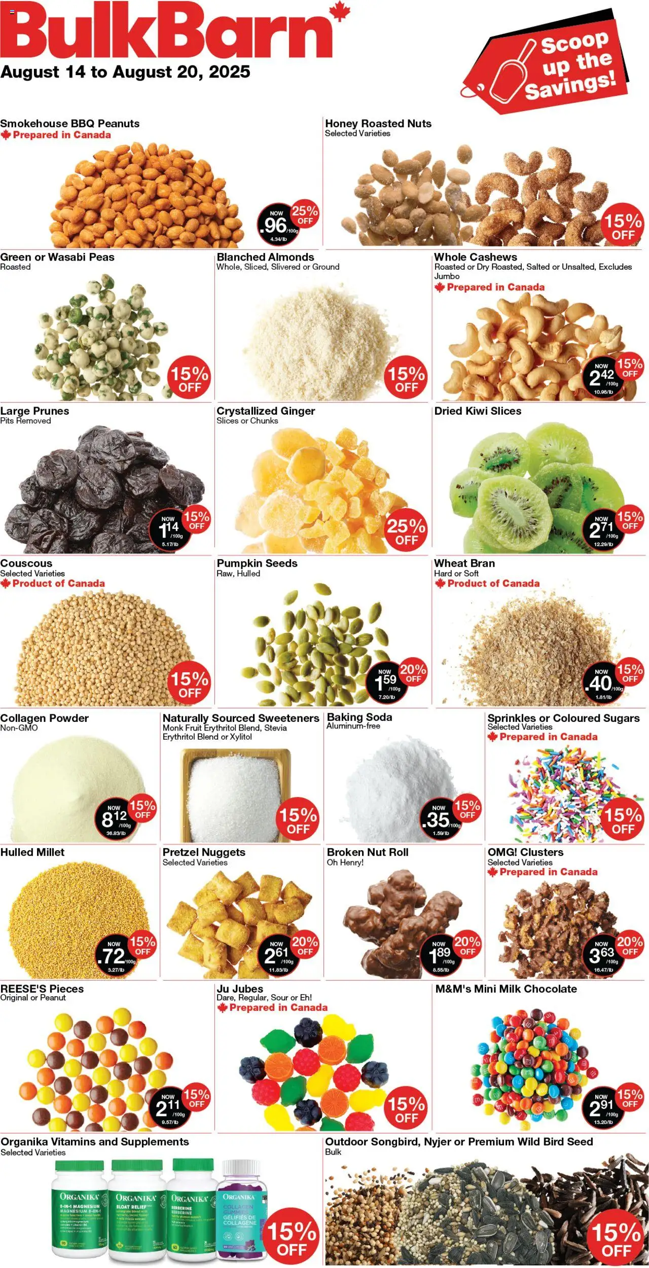 Bulk Barn flyer valid from Aug 14, 2025 - page number 1