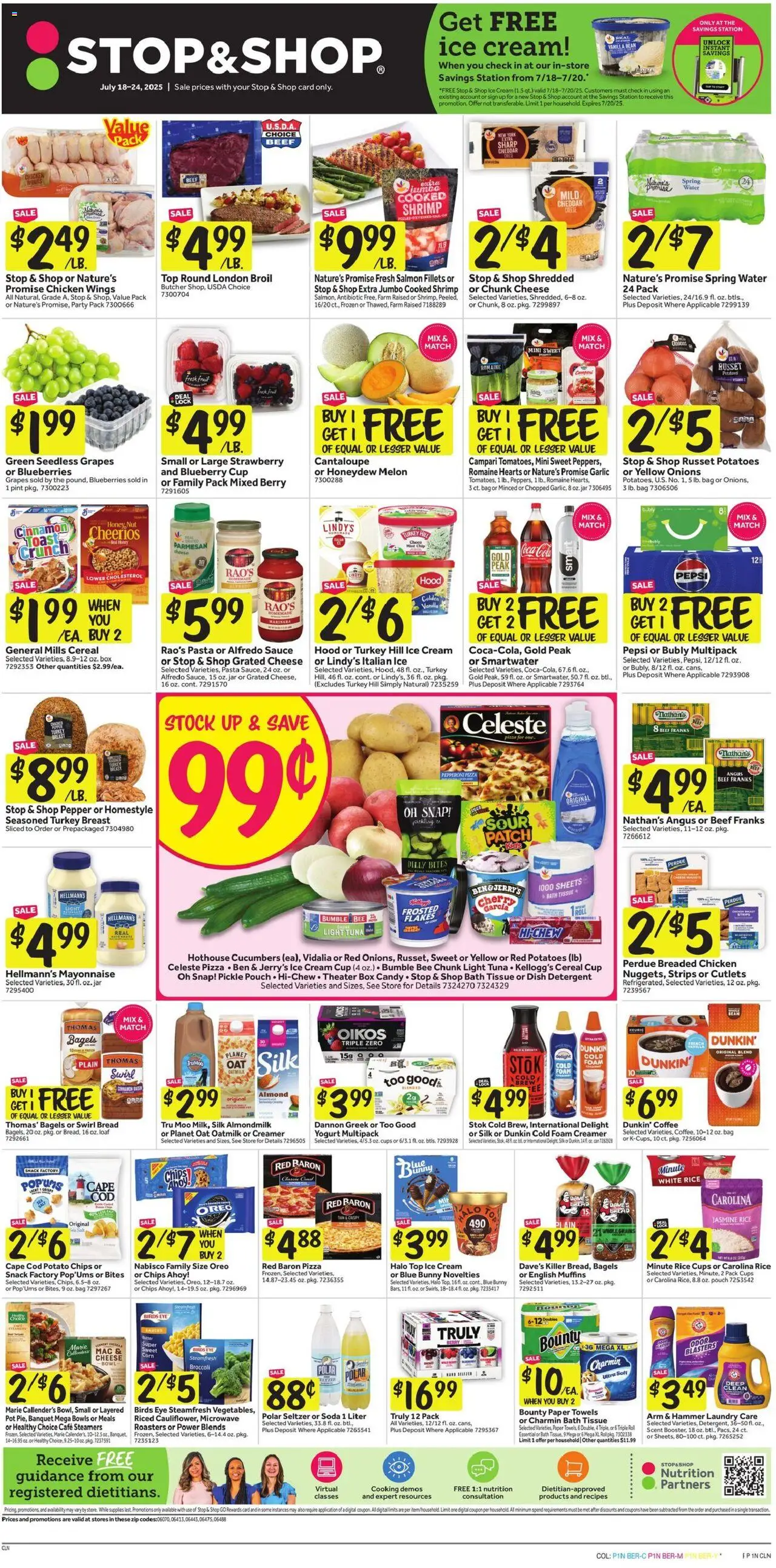 Stop & Shop Weekly Ad from 07/18/2025 - Flyer - Page number 1