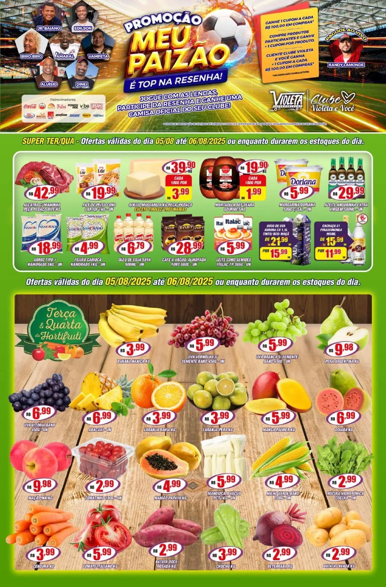Violeta Supermercados folheto "Ofertas da semana" válido a partir de 05/08/2025 - número de página 1
