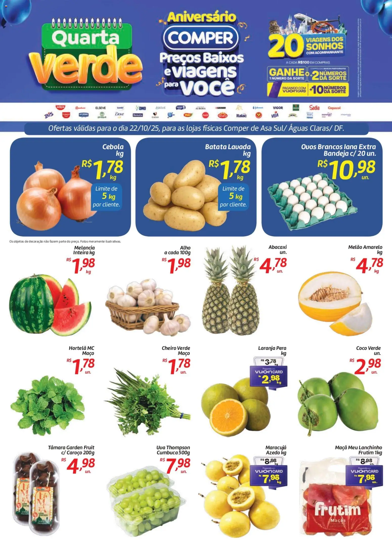 Comper folheto "Ofertas Quarta Verde" válido a partir de 22/10/2025 - número de página 1
