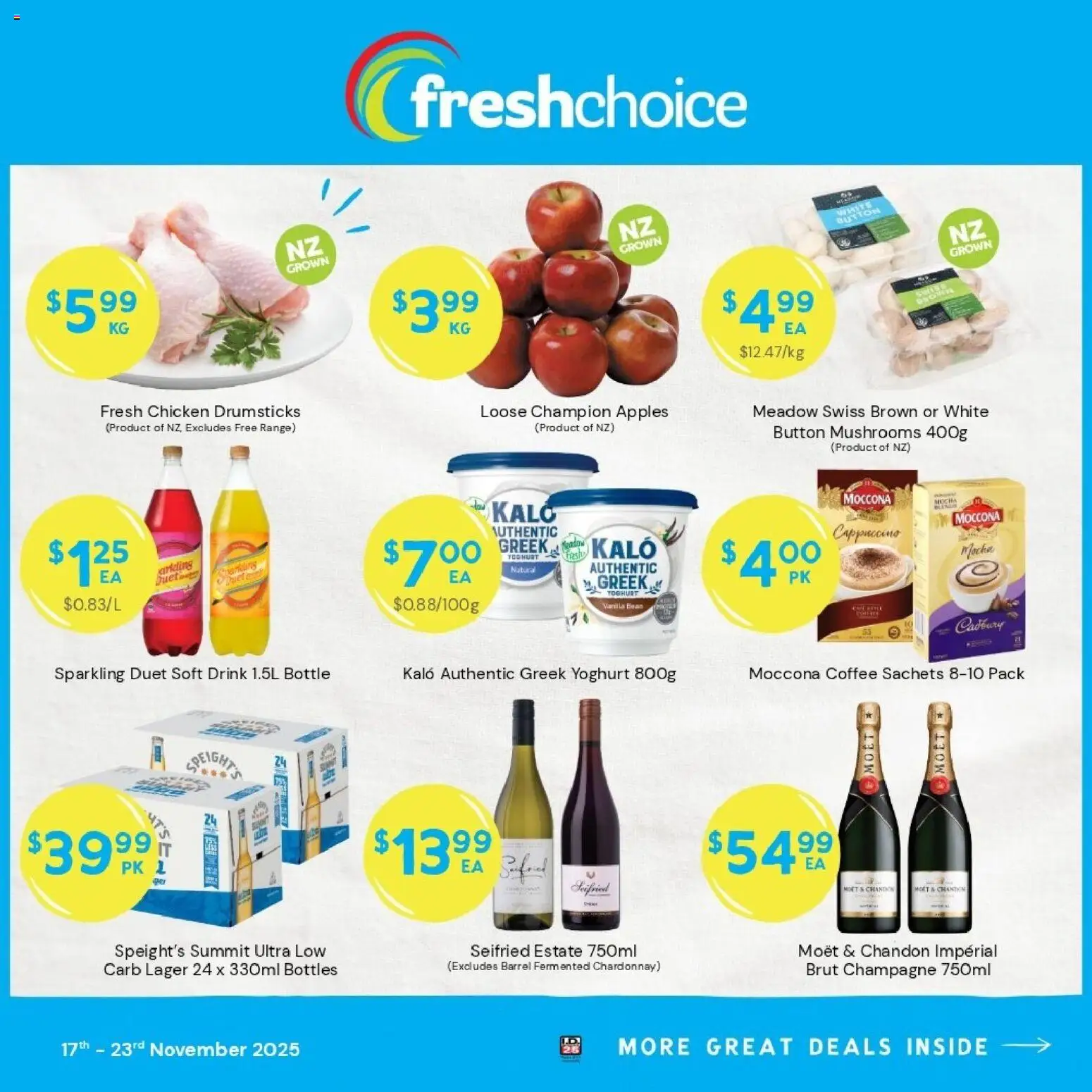 Preview of catalogue Catalogue from shop FreshChoice valid 17 Nov 2025