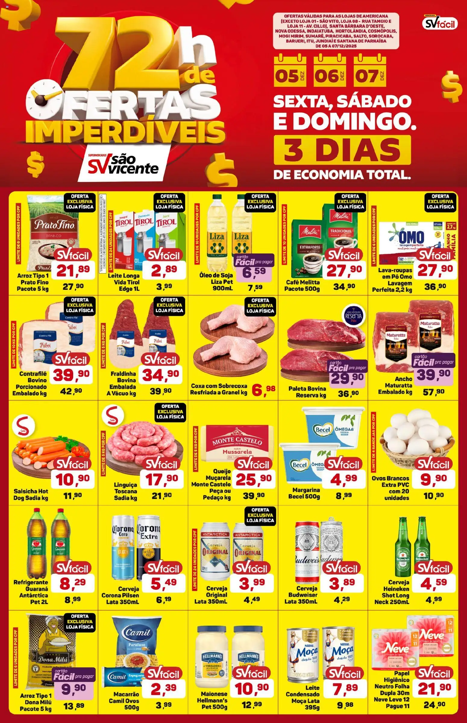 Pré-Visualização do folheto "Ofertas da semana" da loja Supermercados São Vicente válido a partir de 05/12/2025