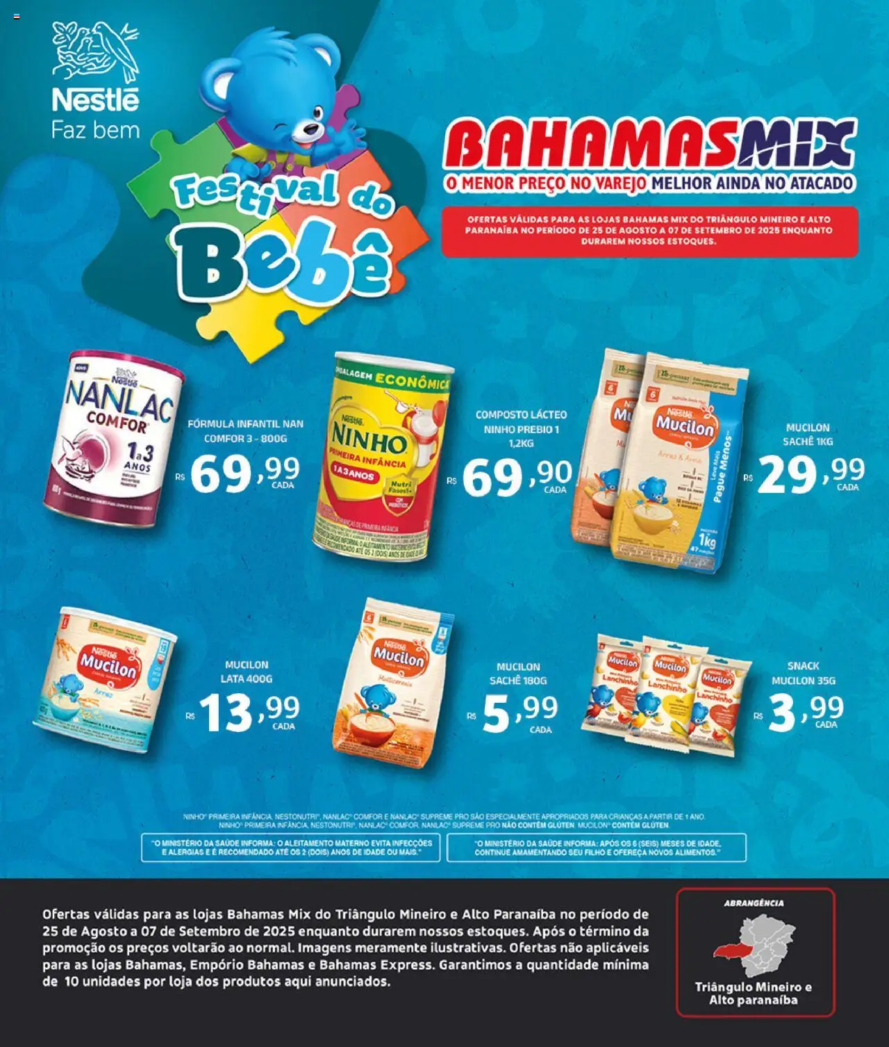 Bahamas Mix folheto "Ofertas Nestlé e Suzano" válido a partir de 25/08/2025 - número de página 1