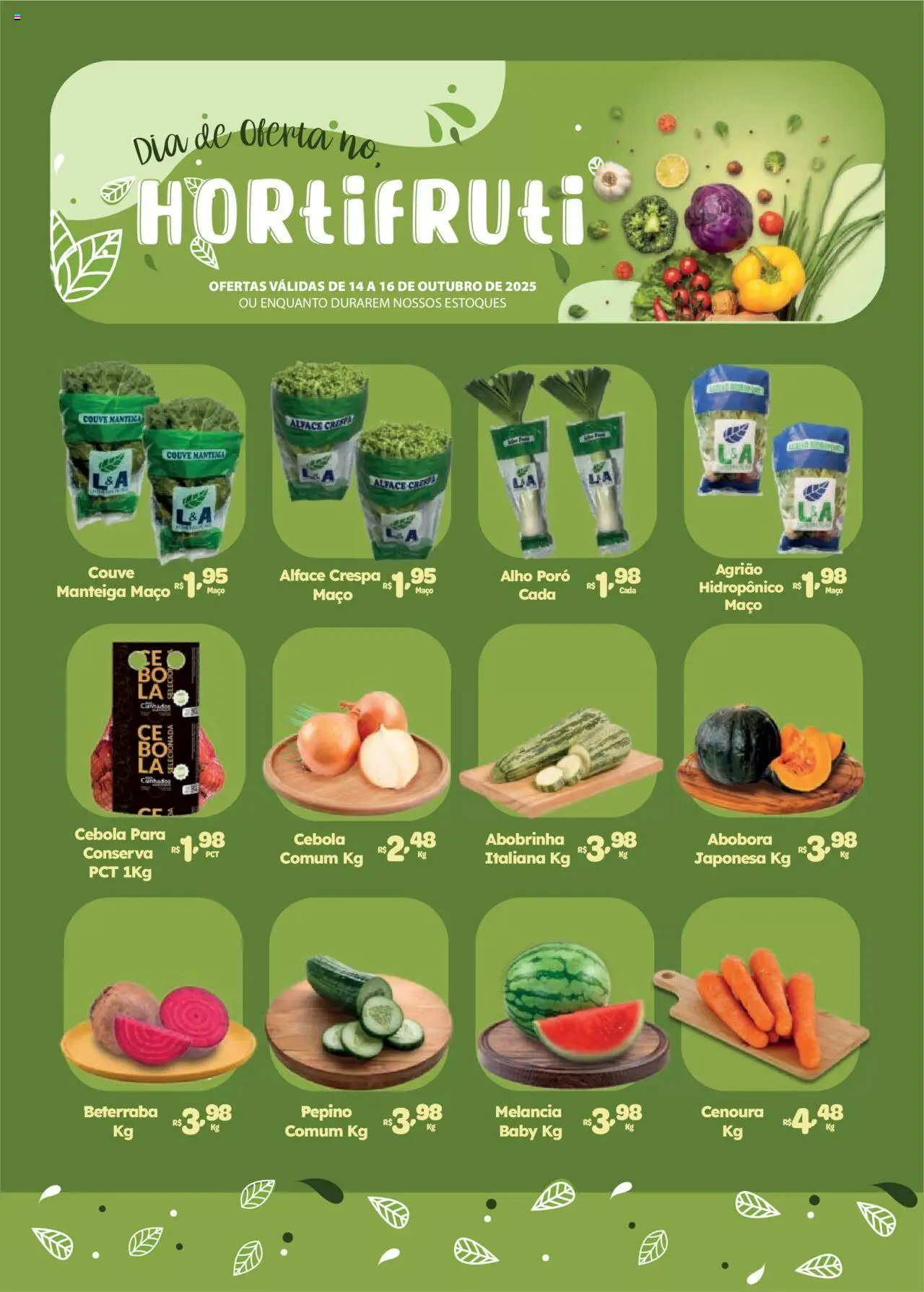 Comercial Esperança folheto "Ofertas Hortifruti" válido a partir de 14/10/2025 - número de página 1